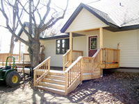 Nice finished porch.
