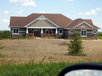 Typical subdivsion home - roof is on and ready for siding